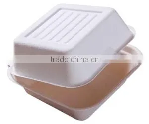 B004 Biodegradable 6.5 Inch Sugarcane Clamshell thumbnail-1