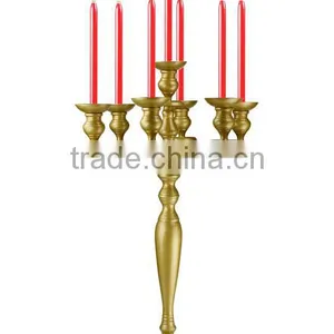 Gold Candelabra/wedding Gold Candelabra/Wedding Table Gold Candelabra thumbnail-1