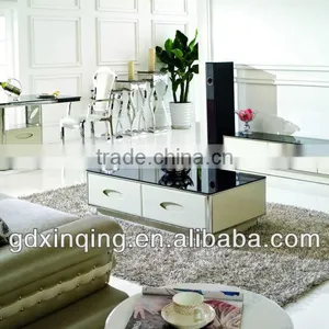 Glossy White Lacquer tv Stand-E354 thumbnail-1