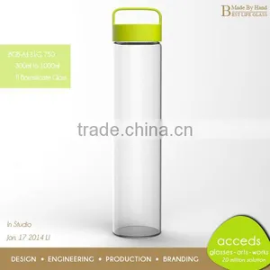 Novelty Healthy Protable Glass 750ml Sports Drink Bottles thumbnail-1