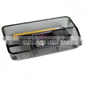 Hangzhou Supplier High Quality Metal Mesh Black Office Stationery Desk Organizer thumbnail-1