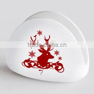 2017 Promotional Porcelain Cheap Napkin Holder With Decal Printing thumbnail-4