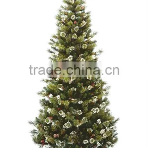 Artificial Christmas Tree With Snow and Pinecone thumbnail-1
