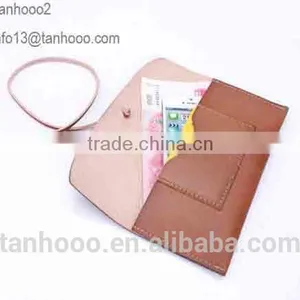 Wholesale Fashion Brand Folding Genuine Women Leather Wallet for Lady thumbnail-3