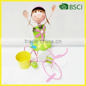 YS14487 Hot Selling Doll Theme Wrought Iron Flower Pot Stands thumbnail-1