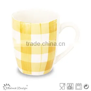 High Quality Ceramic Mug Hand Painting Colour Band thumbnail-1