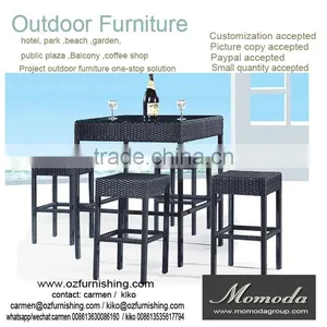 9179 Experience Eco-friendly Indoor Wicker Dining Sets Customized Outdoor Furniture Patio PE Wicker Rattan Garden Dining Set thumbnail-1