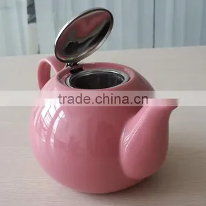 BTHJC-2 Creative Home 42oz Ceramic Teapot With S/S Lid & Infuser thumbnail-3