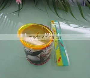 Round Cute Coin Bank Tin Case With Plastic Lid thumbnail-3