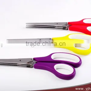 8 Inch Colourful Plastic Shredder Scissors With 3 Blades thumbnail-1