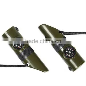 Seven in One Outdoor Multifunctional Rescue Whistle With Compass Outdoor Survival Whistle thumbnail-1