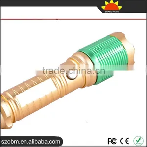 2016 Latest OEM XP-E LED 700 Lumens Aluminum Alloy 3 Mode Button Switch Rechargeable LED Flashligth Torch thumbnail-3