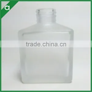 White Frosted Square Glass Bottle for 80ml Reed Diffuser Oil With Glass Stopper thumbnail-2