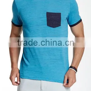 T-shirts in Bulk Men's Short Sleeve Plain Dyed Solid Color Trends T-shirts With Pocket Plain White T-shirts thumbnail-5