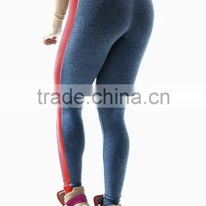 Leggings Yoga HOT WOMEN Sporting Leggings for Yuga Bodybuilding Fitness Side Stripe Yoga Pants Leggings thumbnail-6