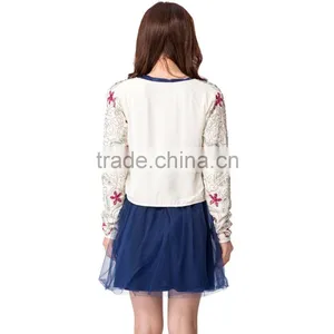 Domin Fashion Latest Beading and Sequin Lady Coat thumbnail-6
