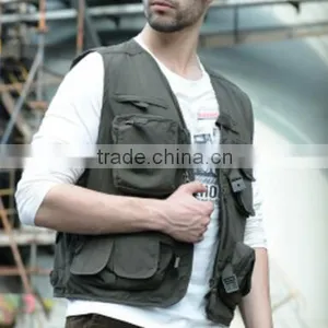 Worested Cotton and Polyester Hawking Fishing Hunting Vest With Multipockets thumbnail-2