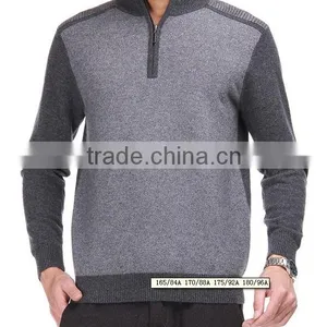 Latest Styles of Men's Exquisite Workmanship Cashmere Pullover thumbnail-1
