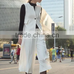 Guangzhou Garment Factory Formal Casual Wear High End Ladies Fashion Pants 2016 thumbnail-2