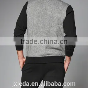 Men's Color Block Full Zipper Design Bomber Jacket With Rib Hem thumbnail-2