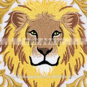 Custom High Quality Embroidered Lion Patch for Clothes Embroidery Patch Made in China Choose Size/color thumbnail-2
