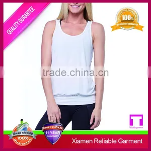 Gym Workout y Back White Stringer Tank Top Women thumbnail-1