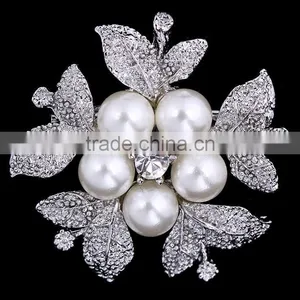 F20042N Beautiful Flower Brooch Pins Elegant Fashion Brooch thumbnail-1