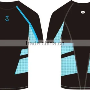 2015 Seamless Men Fashion Sports Shirt Short Sleeve thumbnail-1