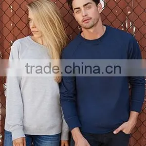 Next Level Apparel Unisex French Terry Raglan Crew Tee - Made From 60% Cotton and 40% Polyester. Comes With Your Logo. thumbnail-1