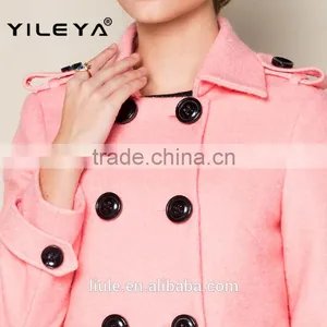 2015 Latest Plain High End Long Style Women's Winter Warm Long Coat Jacket thumbnail-5
