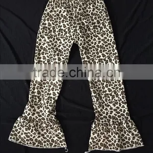 Wholesale Girls Ruffle Pants Baby Girls Cotton Solid Icing Pants With Ruffles thumbnail-1