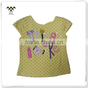 Latest European Style Girls 100% Cotton t Shirt thumbnail-1