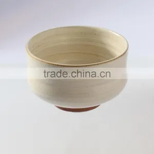 White Glazed Chawan Tea Bowl For Japanese Tea Ceremony thumbnail-1