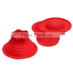 2016 New 3 Pake Silicone Big Top Cupcake Bake Set Baking Mold Mould thumbnail-5