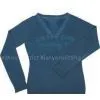 Women's V Neck Sweater thumbnail-1