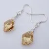 Fashion Drop Earrings, CZ Earrings, Sterling Silver Earrings thumbnail-2