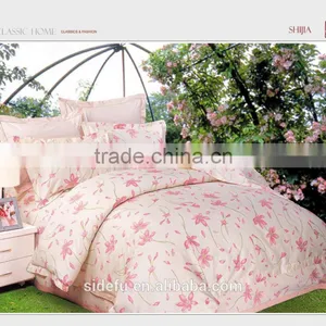 Luxury Beautiful Romantic Floral Pattern Cotton Bedding Set (SDF-2013NC004-4498) thumbnail-2