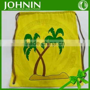 Hot Selling Fast Delivery Custom Logo on Nylon Drawstring Beach Bag thumbnail-1