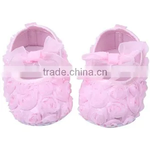 0-12 Month New Arrival Girl's Start Walkers Rose Lace Newborn Baby Shoes thumbnail-1