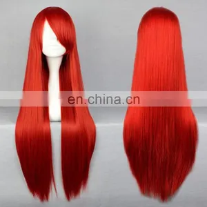 Long Red Straight Hot Sale Cosplay Wig for Girls FW2140 thumbnail-1