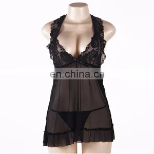 Popular Hot Backless Sexy Night Dress for Fat Ladies thumbnail-4
