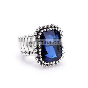 Vintage Colorful Diamond Knuckle Ring Stretch Elastic Ring Wholesale thumbnail-2