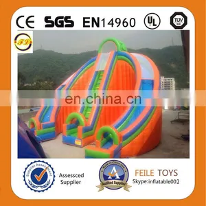 Feile-H65 Inflatable Hippo Slides Inflatable Dry Slide Inflatable Blue Slide Inflatable Dry Slide for Sale Inflatable Slide thumbnail-1