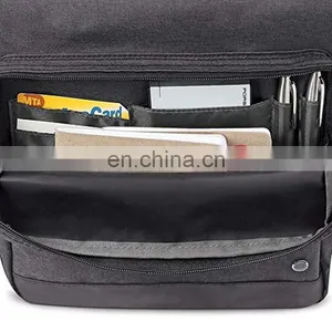 Grey 15.6" Laptop Hybrid Briefcase Backpack thumbnail-5