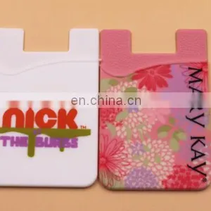Silicone Cell Phone Credit Card Holder With Sucker,silicone Card Holder With 3M Sticker,pocket Name Card Holder thumbnail-3