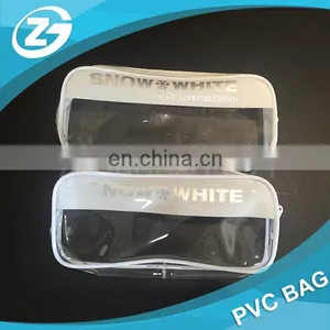 Wholesale Toilet Towel Packaging Custom Clear Plastic PVC Travel Cosmetic Bag With Zipper thumbnail-4