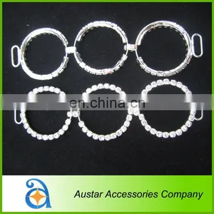 New Three Circle Bikini Crystal Rhinestone Connector thumbnail-1