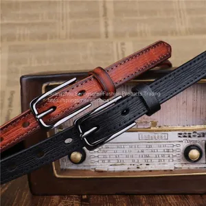 High Quality Wholesale Genuine Cow Leather Pin Buckle Fashion Casual Vintage Dress Decorative Leather Belt thumbnail-2