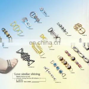 Custom Made Cheap Ladies Decorative Metal Gunmetal Shoes Buckle thumbnail-2