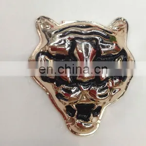Hot Sell Animal Tiger Gold Color Metal Garment Accessories Belt Buckle Sew on or Pin on or Nail on Clothing Bags or Shoes thumbnail-1